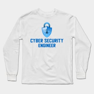 Cyber Security Engineer - Blue Long Sleeve T-Shirt